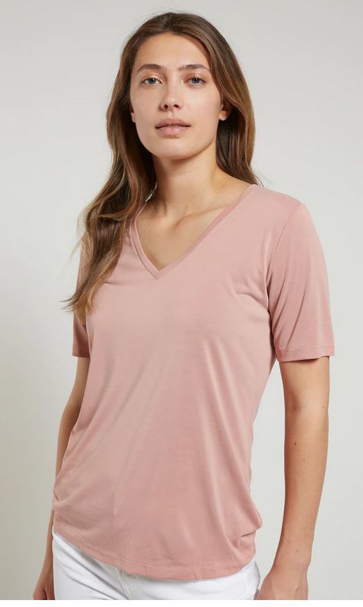 Jersey T-Shirt  von YAYA, cameo pink