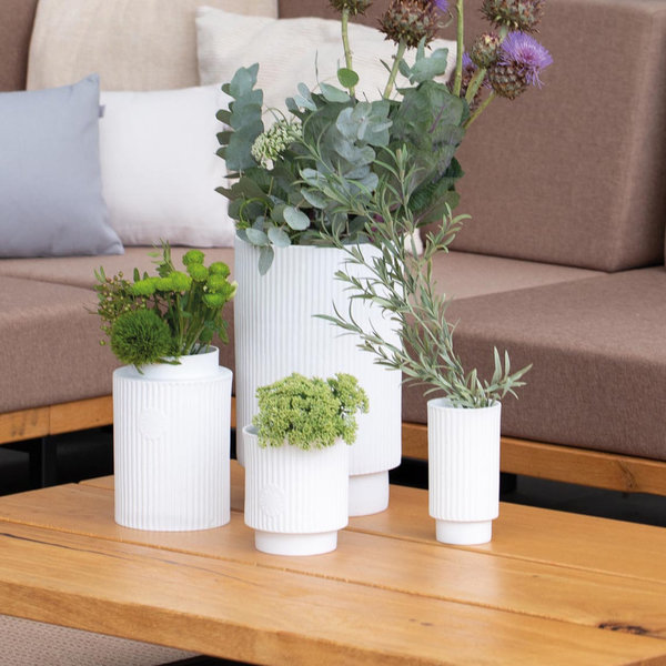 HAUSFREUNDE Vase "No Rain" Räder-Design, 22cm