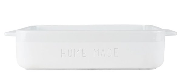 Auflaufform "Home made" Räder-Design, 27cm x 22cm