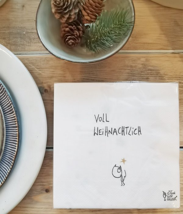 Papierserviette "Voll weihnachtlich" Edition Gute Geister