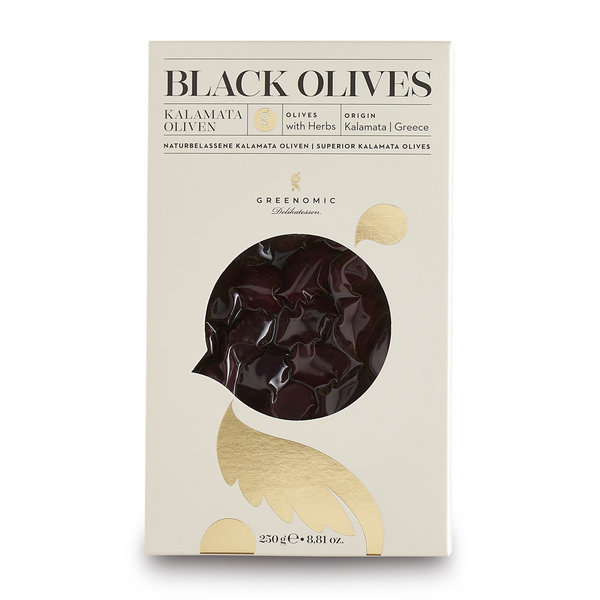 Black Olives, Greenomic, 250gr.