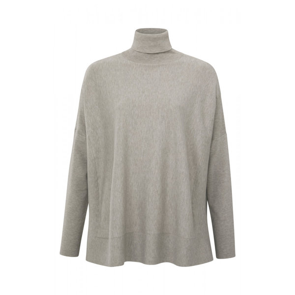 Rollkragen-Pullover von YAYA, taupe grey, Gr. 1-3