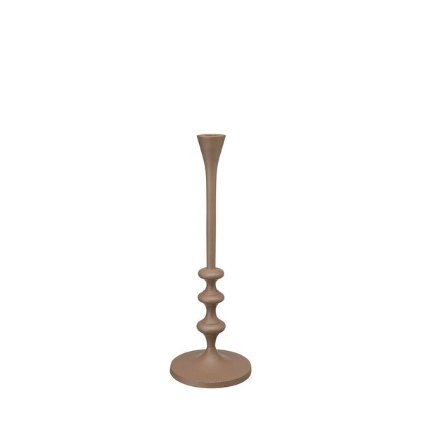 großer Kerzenhalter "Malia" nougat matt, 14cm x 53cm
