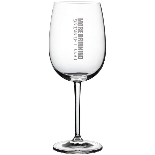 Weinglas "More Drinking" Räder-Design, 22cm